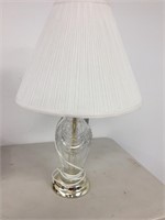 table lamp crystal w/ white shade