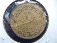 1917 Canada Uncirculated Large cent. Original