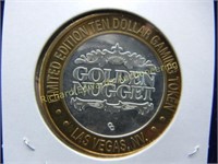 LAS VEGAS Golden Nugget 999 silver $10 Gaming