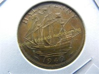 1937,1942,1963 Britian 1/2 Pennies