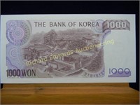 1000 Won Korea. Gem CU.