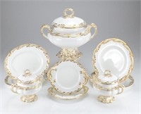 19th C English porcelain dinner service