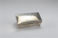 English silver cigarette box