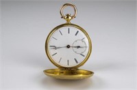 American gold hunter pocket watch