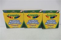 (3) Crayola 10 Broad Line Markers Original