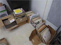 5 boxes misc. records (musty)