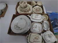 3 boxes misc. transferware items