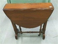 Solid Walnut Double Drop Leaf Parlour Table