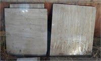 Assorted marble slabs 26" X 30", 26" X 32"