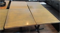 (5) 24"x28" Wooden Top Dining Tables