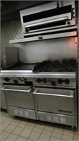 Garland Gas Cookstation with Dual Ovens,