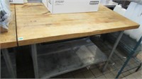 Maple Top 48"x30" 2-Tier Bakers Table