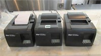 (3) Star TSP100 Future Print Slip Printers