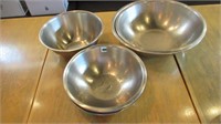 (6) S/S Large Mixing Bowls