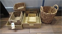 Lot of Assorted Woven Baskets