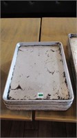 (10) Aluminum Half Size Baking Trays