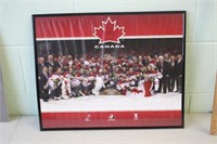 Framed Team Canada Poster