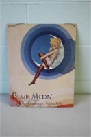 Blue Moon Stockings Tin Sign