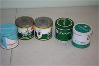 5 Tobacco Tins