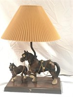 Vintage 1960’s Clydesdale Lamp w/Colt Gilbert