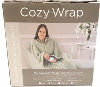 Cozy Wrap Microplush Wrap Blanket Throw