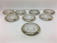Set of 8 Sterling Rim Coasters