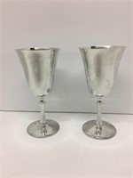 Pair of SilverPlate Goblets- Italy