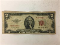 Series 1953 Red Seal $2 Bill