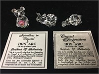 3 Crystal Figures by Iris Arc