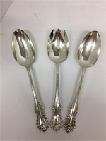 3 Sterling Service Spoons 176g