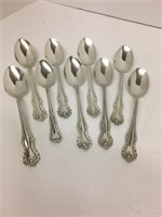 9 Sterling Spoons 240g