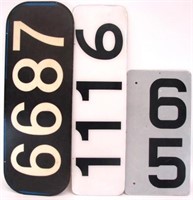 (3) RAILROAD NUMBER BOARDS