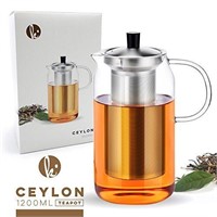 Glass Teapot Kettle with Infuser Set - Stovetop
