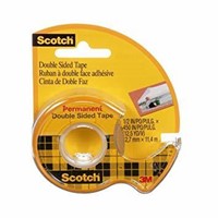 (3) Scotch Double Sided Tape, 12.7mm x 11.43m, 1
