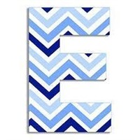 The Kids Room by Stupell Tri-Blue Chevron Hanging