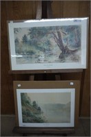 2 Prints by Paul Sawyier -