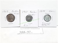 Three (3) U. S. Coins