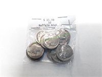 Ten (10) Buffalo Nickels