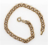 9ct gold double belcher bracelet