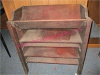 small old wooden bookshelf (24in wide x 29in tall)