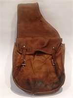 ANTIQUE LEATHER DOUBLE SADDLE BAG