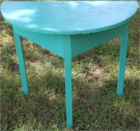 LATE 19TH C. GREEN PAINTED TABLE WITH PEGGED
