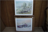 2 Prints by Fred Thrasher -