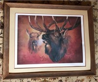 Elk Print 6/50 Signed by Artist