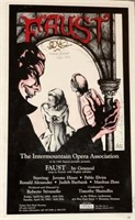 Faust Play Poster Signed by Actors