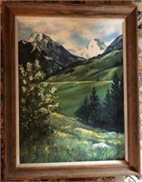 Original Painting Signed by Artist Spring Mountain