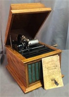 Antique Edison America Cylinder Phonographs Player