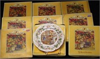 Nine Royal Doulton collectors plates