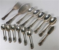 Quantity vintage silver plate cutlery
