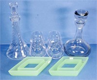 Quantity of various glass ware